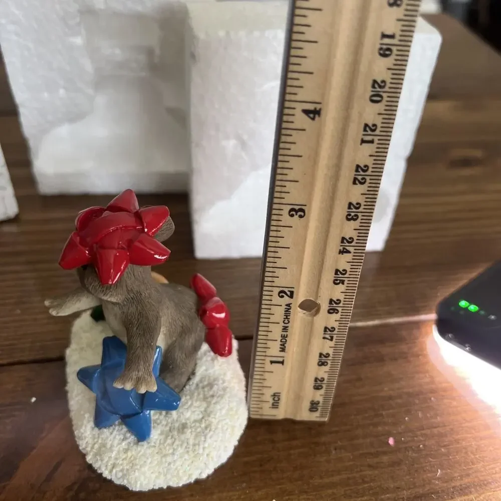 Charming Tails I'm Stuck On You 87/118 Christmas Mouse New In Box W Tags